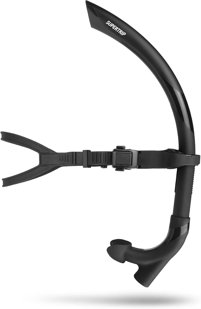 Supertrip Adult Lap Swim Snorkel for Training and Snorkeling-StrideForce Fitness