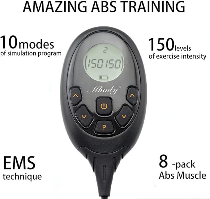 Pro Abdominal Fitness Abs Workout Belt 30''-55'' Black for Man and Woman-StrideForce Fitness