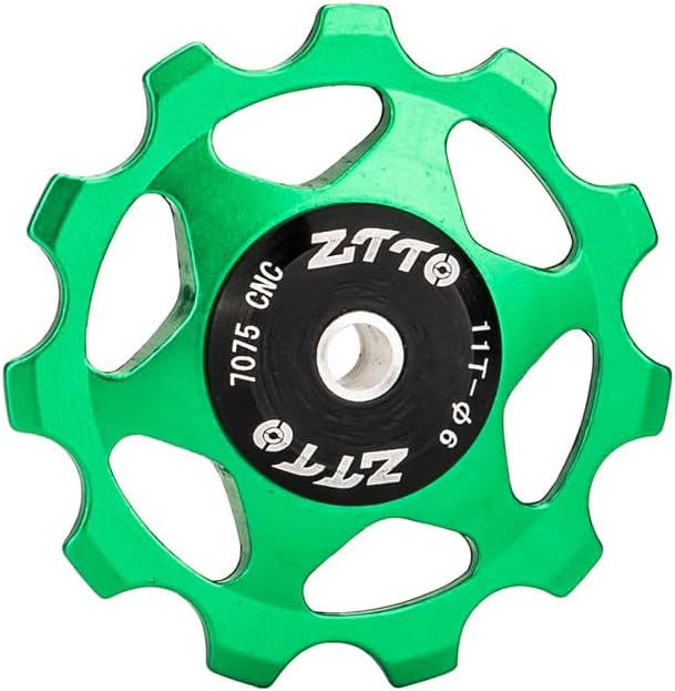 ZTTO Guide Pulley Bike Rear Derailleur Pulley Wheels, Colorful Aluminum Alloy 11T 13T CNC Road Bike Guide Roller Bicycle Derailleur 4mm 5mm 6mm for MTB, Road Bike-StrideForce Fitness