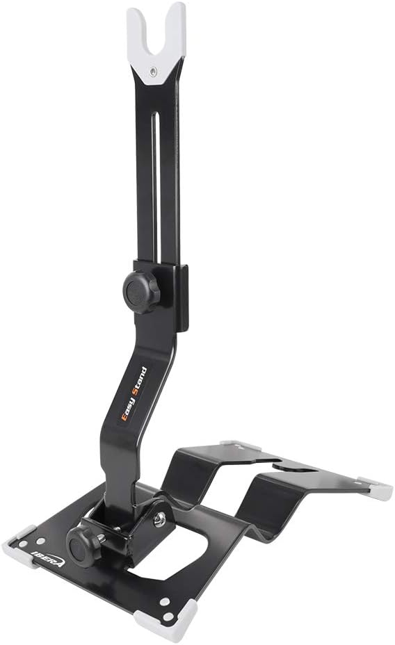 Ibera Heavy-Duty Bike Stand for 20"-29" - Bicycle Stand for Fat Tire Wheels with Non-Scratch & Foldable Design - Adjustable Height & Floor-Mounted Bicycle Storage for Garage, Home or Workshop-StrideForce Fitness