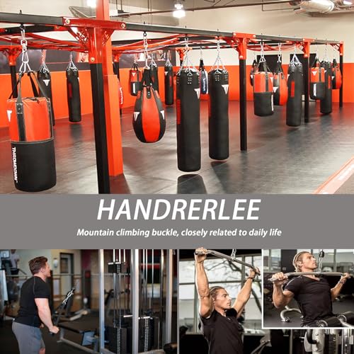 200 PCS 2'' Spring Snap Hook Carabiner, M5 3/16 Inch Galvanized Silver Steel Small Carabiner Clip, 220LBS Holding Capacity Quick Link Clip Keychain for Hammock Dog Leash & Camping Gym-StrideForce Fitness