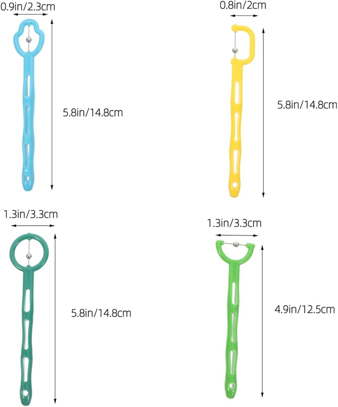 Didiseaon 4pcs Oral Muscle Trainer Tongue Muscle Exerciser for Kids Speech Therapy Materials and Oral Motor Therapy Tool for Jaw and Tongue Training