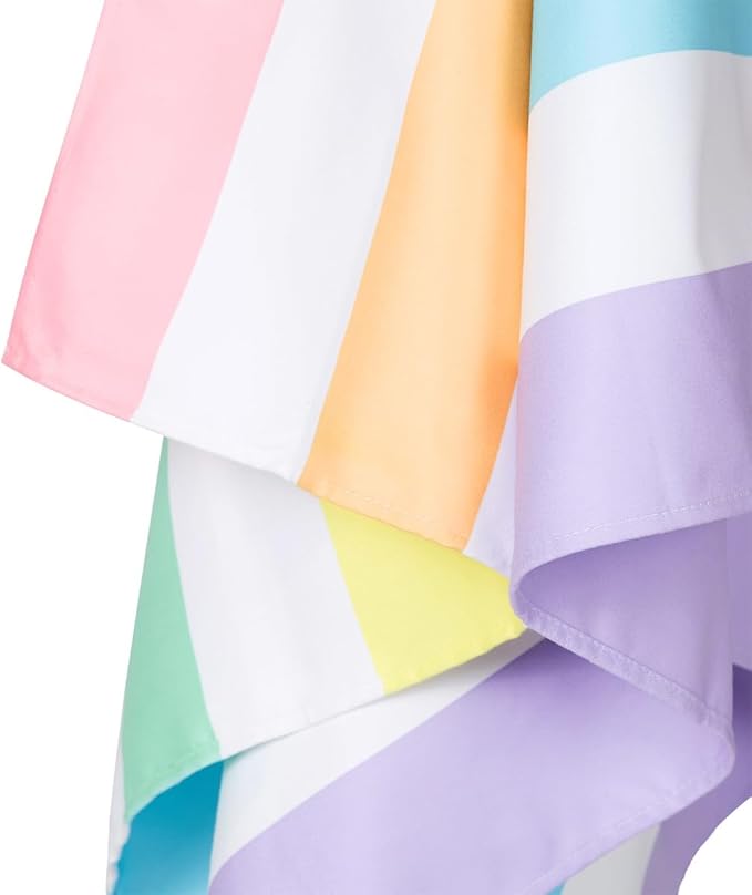 Dock & Bay Quick Drying Towel - for Sports & Gym - Compact, Lightweight - 100% Recycled - Includes Bag - Summer - Unicorn Waves, Double Extra Large (180x200cm, 70x78)-StrideForce Fitness
