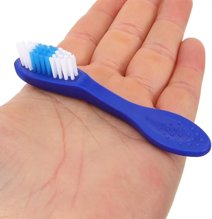 Baluue 20pcs Short Handle Security Toothbrush, Prison Security Toothbrush Individually Packaged for Prison, Detention Center, Travel, Blue, 3.66 Inch