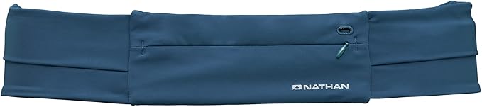 Nathan Running Belt Adjustable Fit Zipster, Zippered, Weather-Resistant Pocket & Two Quick-Stash Pockets for Running Gear, Running Fanny Pack, Walking, Hiking, Gym-StrideForce Fitness
