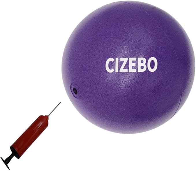 Small Exercise Ball for Between Knees, 6 inch Pilates Ball with Pump, Mini Yoga Core Ball Physical Therapy-StrideForce Fitness