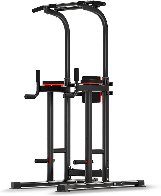 ZENOVA Pull Up Bar Dip Station Multi-Function Strength Training Equipment for Men Women Muscle Building 330/500 LBS Weight Capacity-StrideForce Fitness