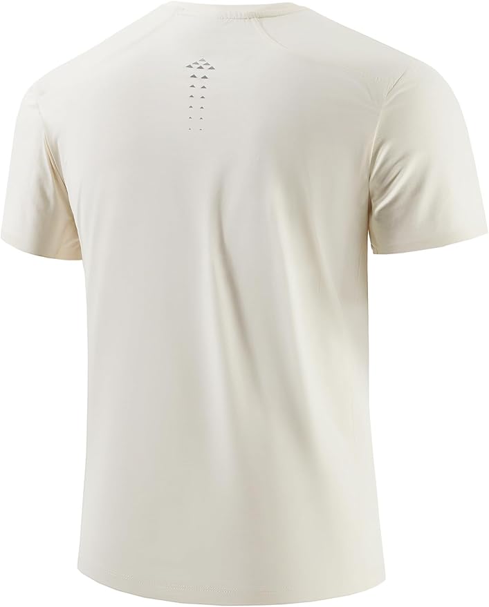 Mens Seamless Workout T-Shirts Lightweight Moisture Wicking Running Hiking Camping Tennis Pickleball Shirts for Men-StrideForce Fitness