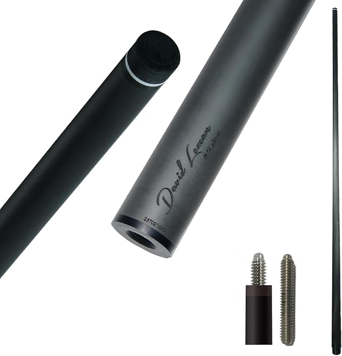 29.13" /Radial Wavy 3/8-10 3/8-11 3/8-14 Uni-Loc 5/16-18 Carbon Pool Cue Single Shaft, Low Deflection Technology, Ultra-Smooth, pro Taper, Easy to Control-StrideForce Fitness
