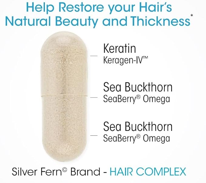 Silver Fern Hair Complex Hair Supplement - Each Bottle Contains a 30-Day Powder Supply - 1 Bottle-StrideForce Fitness