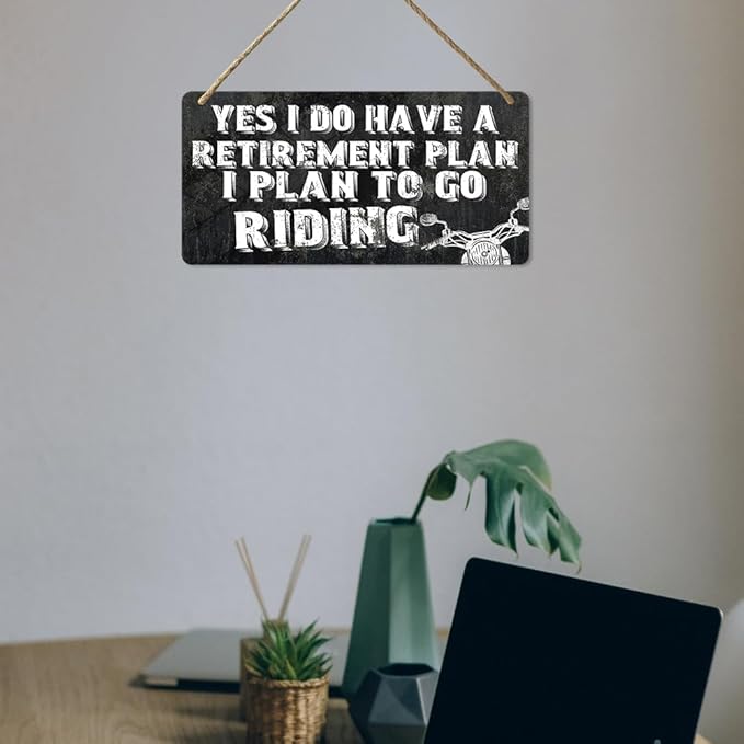 Motorcycle Sign Motorcycle Gifts Man Cave Plaques Motorcycle Signs Garage Gifts For Dad Motorcycle Decor Motorcycle Accessories Men Gifts For Dad Grandad Brother Retirement Gifts Motorcycle Lovers 6" X 12"-StrideForce Fitness