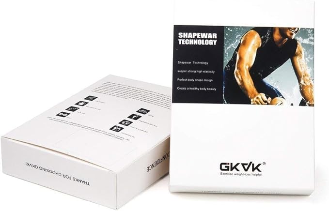 GKVK Mens Slimming Body Shaper Vest Shirt Abs Abdomen Slim-StrideForce Fitness