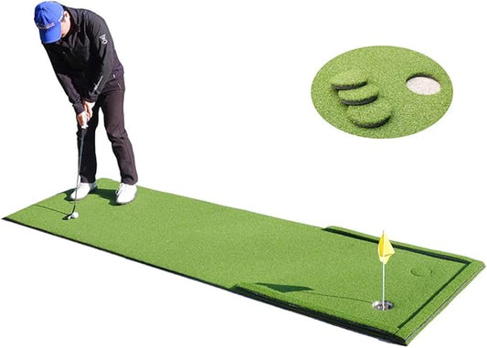 Putting Green Outdoor for Golf Practice Putting Matt for Indoors-StrideForce Fitness