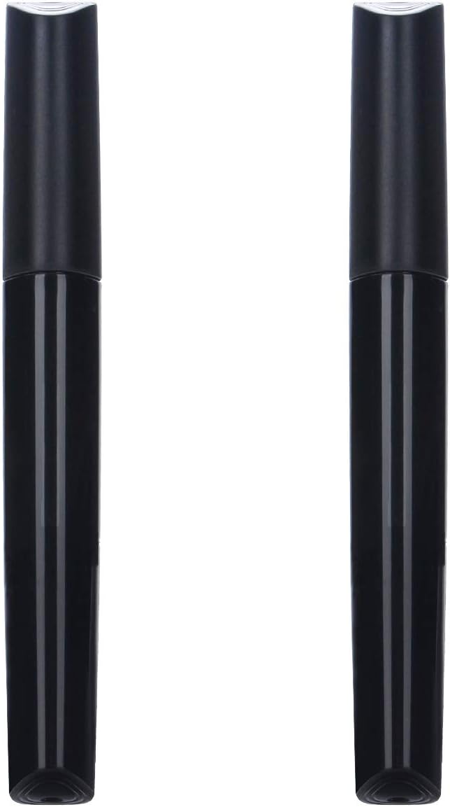 Portable Travel Toothbrush Case, Plastic Container Toothbrush Holder Brushes Box Breathable Design with Air Hole More Toothbrush Tube Container for Home Daily Business Use (2 Black)