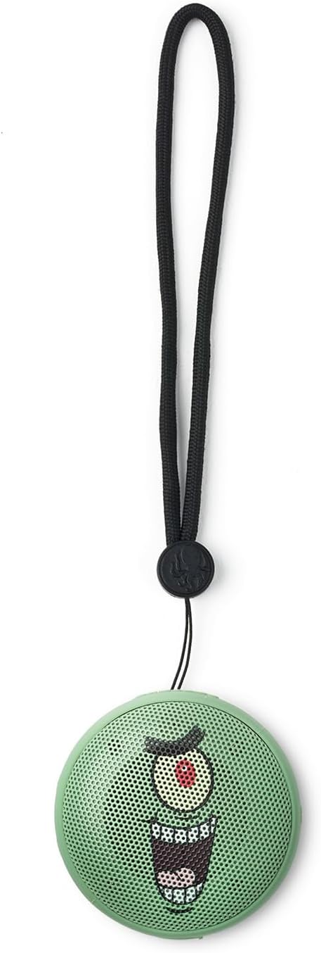 Speaqua Cruiser Speaker Plankton from Spongebob, Waterproof Bluetooth Speaker, Small Bluetooth Beach Accessory, Portable Outdoor-StrideForce Fitness