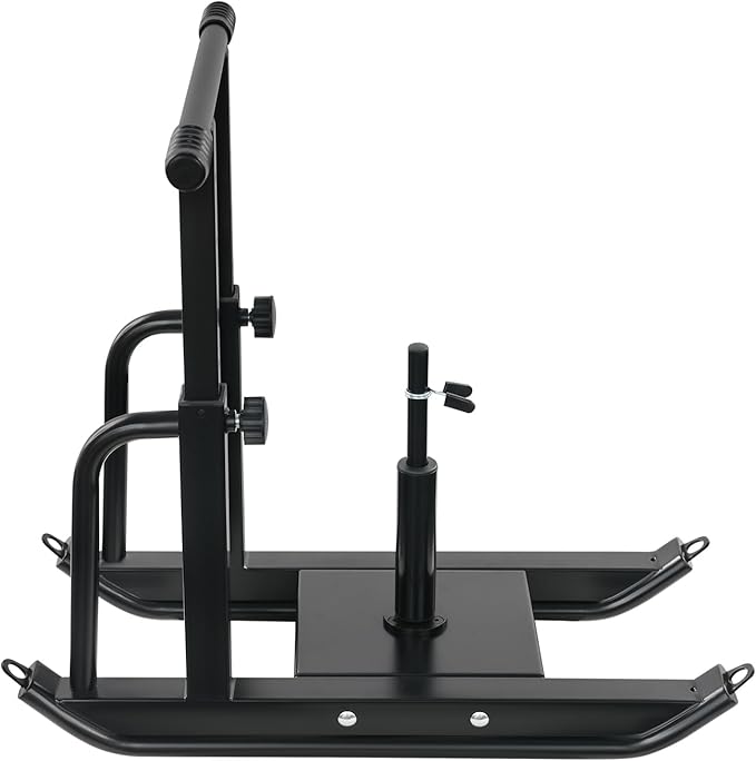 Weight Sled for Strength Training, Heavy Duty Fitness Sled with Shoulder Straps Adjustable Push Pull Sled for Speed, Agility, and Explosive Power, for 1" & 2" Plates-StrideForce Fitness