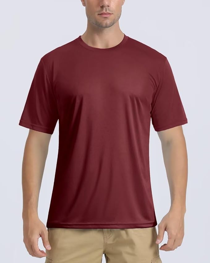 Boladeci Men's Swim Shirt Short Sleeve UPF 50+ Sun Protection SPF UV Moisture Wicking Lightweight Quick Dry Rash Guard-StrideForce Fitness