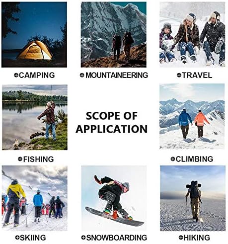 Toomett Men's hiking Snow Pants Skiing Winter Insulated Fleece lined Outdoor Water Repellent camping,walking,fishing