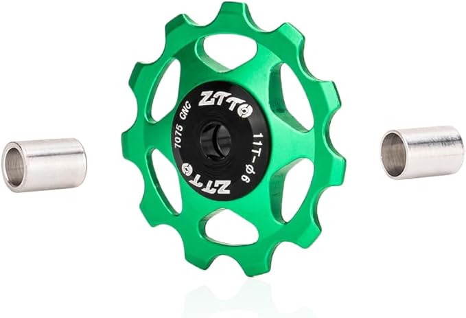 ZTTO Guide Pulley Bike Rear Derailleur Pulley Wheels, Colorful Aluminum Alloy 11T 13T CNC Road Bike Guide Roller Bicycle Derailleur 4mm 5mm 6mm for MTB, Road Bike-StrideForce Fitness