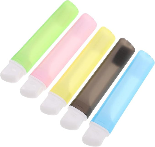 Folding Toothbrush Travel Kit 5pcs Portable Foldable Toothbrush Set with Soft Bristles for Business Trips and Hotel Use