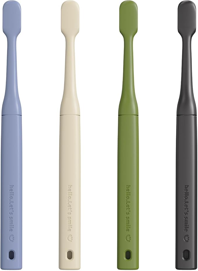 8 PCS Ultra-Soft Adult Toothbrushes for Sensitive Gums, Extra Gentle Manual Toothbrush with Soft Bristles, 4 Colors - Dentist Recommended Teeth Brush for Adults & Family