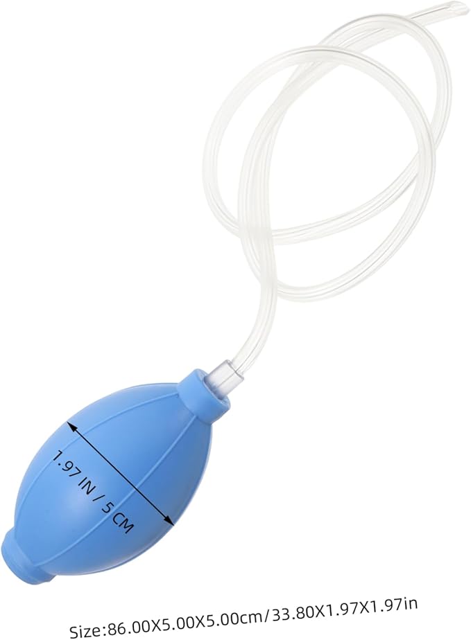 Oral Muscle Trainer Tongue Exerciser for Dysphagia Rehabilitation Blue Long Tube Swallowing Training Tool Suitable for Speech Therapy and Muscle Strengthening