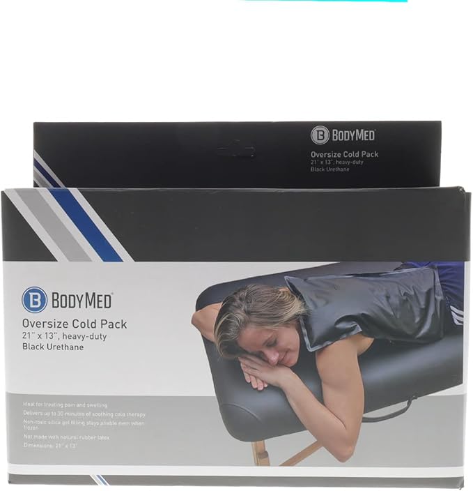 BodyMed Heavy Duty Reusable Urethane Ice Pack for Knee, Arm, Elbow, Shoulder, Back - Professional Grade Cold Therapy for Injuries, Aches, Swelling, Bruises, Sprains - 21 in. x 13 in. (Oversize)-StrideForce Fitness