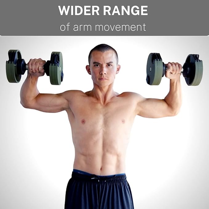 Adjustable Dumbbell (Single) by ROBURFLEX for Workout Strength Training Fitness Home Gym-StrideForce Fitness