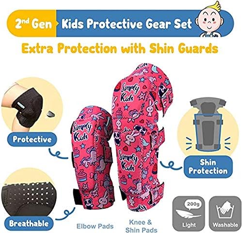 Soft-Style Kids Knee and Elbow Pads with Bike Gloves, Flexible Impact-Resistant Gear for Ages 2-11, Designed for Balance Bikes, Roller-Skating, and Skateboarding-StrideForce Fitness