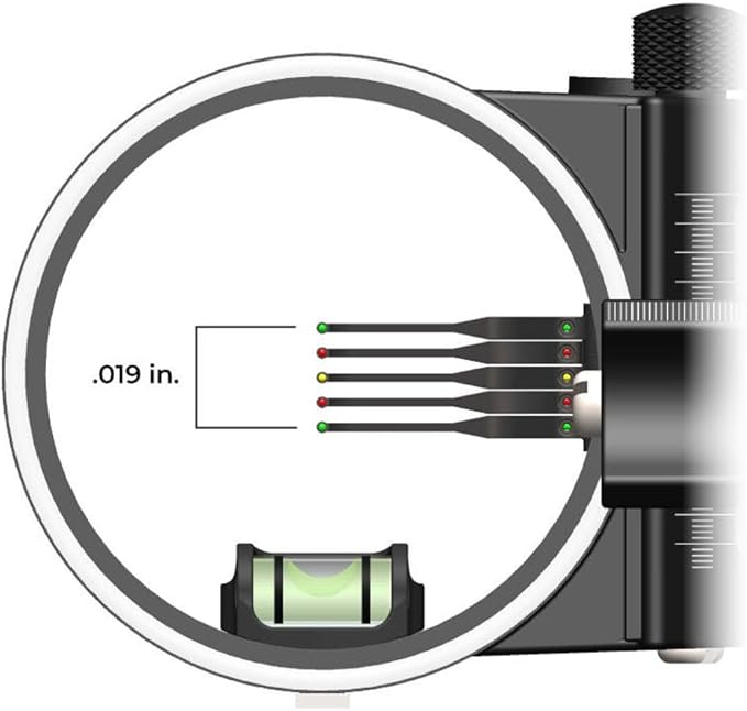 TRUGLO Carbon Hybrid Ultra Lightweight Micro-Adjustable 5-Pin Hunting Bow Sight-StrideForce Fitness