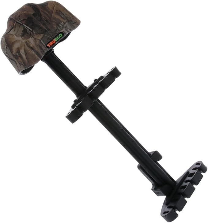 TRUGLO Loc-Down 4-Arrow Ultra-Quiet Lightweight Composite Vibration-Absorbing Left-Hand Convertible Bow Hunting Archery Quiver-StrideForce Fitness
