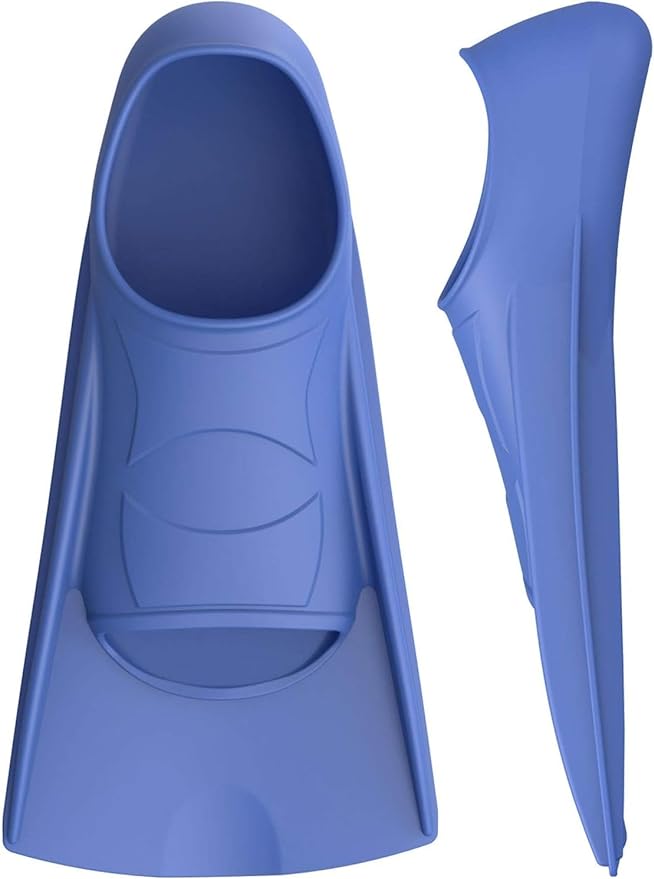 Gintenco Swim Fins, Kids Swim Training Fins for Lap Swimming, Travel Size Flippers with Mesh Bag, Silicone Swimming Fins for Kids Teens Adults Women Men-StrideForce Fitness