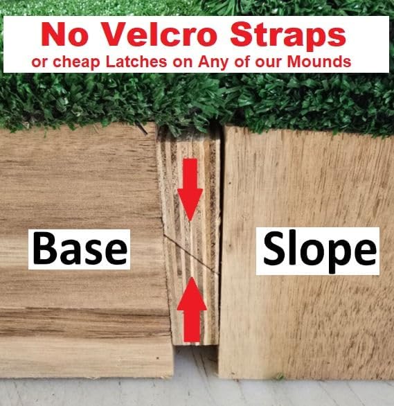 Titan Professional Mounds 8 Inch Portable Youth Baseball Pitching Mound w/Adjustable Base for Ages 15 & Under-StrideForce Fitness