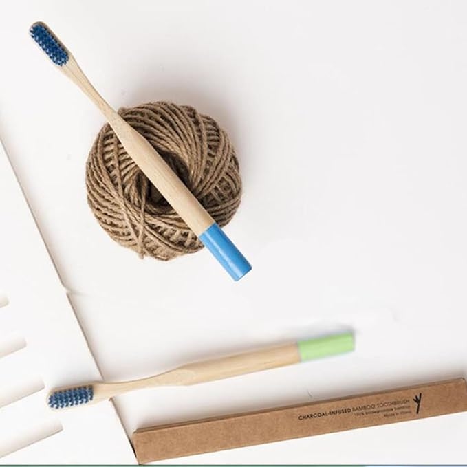 CIYODO 6PCS Colorful Handle Soft Bristle Toothbrushes for Ergonomic Anti-Slip Grip Natural Toothbrush