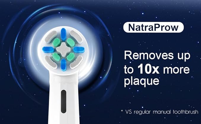 6 Pcs IO Replacement Heads Compatible with Oral B IO 2/3/4/5/6/7/8/9/10/Deep Clean Electric Toothbrush, Medium Bristles Brush Heads Compatible with Oral B IO for Effective Plaque Removal (White)