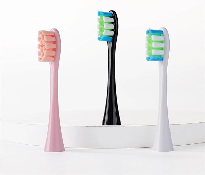 6Pcs Suitable,Compatible for OCLEAN/OKLIN X Electric Toothbrush Head One/SE/XPRO/Z1/AIR Universal Replacement(BK 6Pcs)