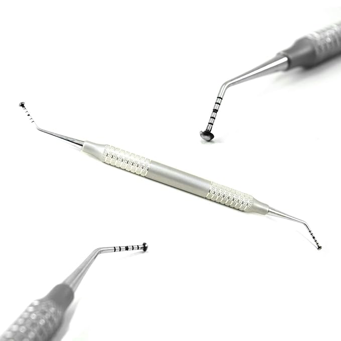 MEDSPO Professional Dental Instruments Osteotome Periotome Luxating Elevator Implant | Orthodontic PDL Teeth | Surgical Root Extraction Spreading (Mushroom Elevators set of 5)