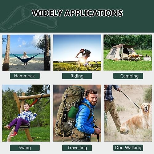 M5 Spring Snap Hook Carabiners, Carabiner Clip, Heavy Duty Galvanized Steel Spring Clip, Quick Link Key Chain for Swing Hammock Gym Outdoor, Holding Capacity-StrideForce Fitness