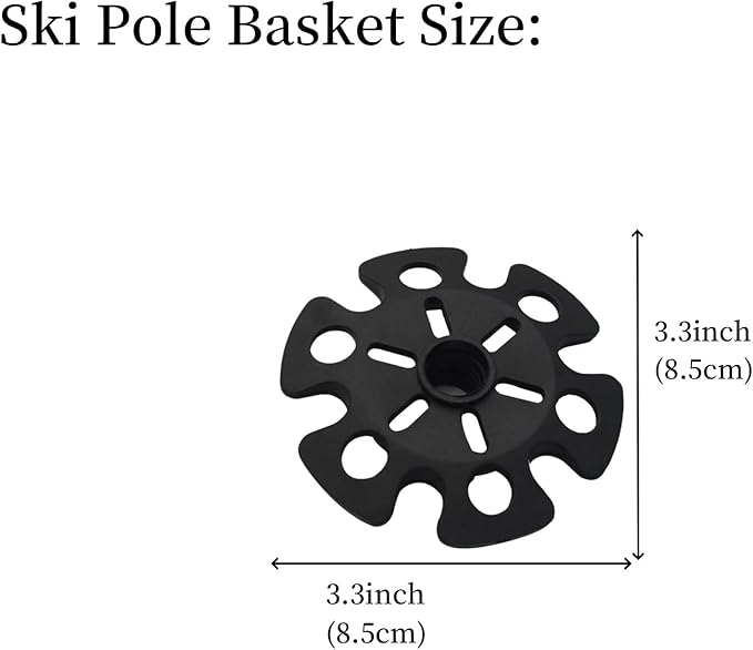 6pcs Walking Stick Tips, Replacement Rubber Tips for Walking Sticks, Trekking Pole Tips Baskets Hiking Pole Tips Feet Shock Absorption Rubber Cane Tips 11mm Diameter Survival Hiking Stick Accessories-StrideForce Fitness