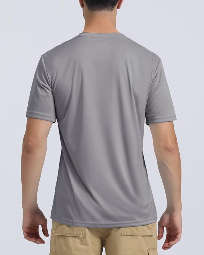 Boladeci Men's Swim Shirt Short Sleeve UPF 50+ Sun Protection SPF UV Moisture Wicking Lightweight Quick Dry Rash Guard-StrideForce Fitness