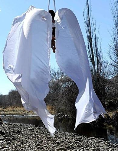 DASKING Aerial Silks Starter Kit - Durable 11Yards of Aerial Yoga Hammock with Hardware, Aerial Swing for Acrobatic Flying Yoga & All Levels (Aerial Rigging Point Up to 14ft)-StrideForce Fitness