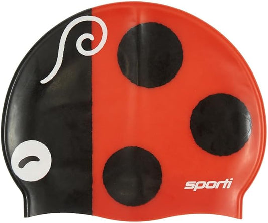 Sporti Silicone Swim Cap for Kids, Unisex Youth Swimming Cap, Protection Bathing Caps for Your Children, Aged 2-10-StrideForce Fitness