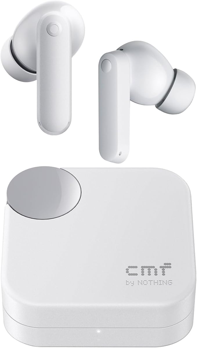 CMF Buds 2a Wireless Earbuds 2025 New Active Noise Cancelling 42dB Hybrid ANC Bluetooth Headphones, 12.4mm Dynamic Driver for Big Bass, 4 Mic Clear Call, Sport Ear Buds for iPhone, Android, Light Grey-StrideForce Fitness