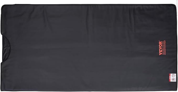 VEVOR Far Infrared Carbon Heating Sauna Blanket for Detoxification and Home Relaxation, Portable with 1-6 Level Adjustable Temperature Range (95-185℉) and 1-60 Minutes Timer-StrideForce Fitness