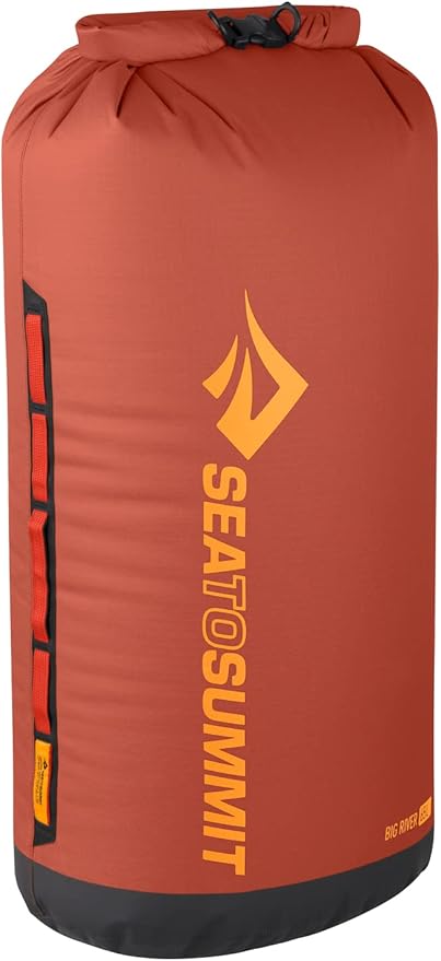 Sea to Summit Big River Dry Bag, Heavy-Duty Dry Storage, 65 Liter, Picante Red-StrideForce Fitness