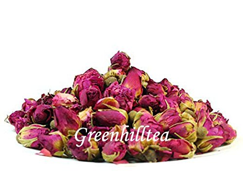 Greenhilltea Premium Dried Rose Buds Rosebud Flower Herb Loose Leaf Tea Fragrant Natural Healthy Herbal Tea 3 OZ-StrideForce Fitness