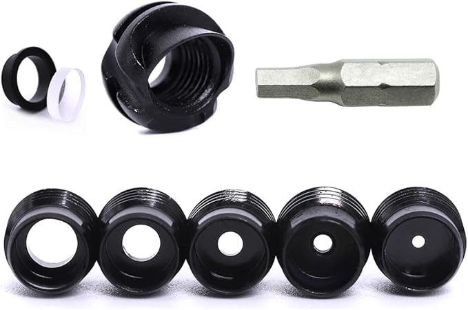 Linkboy Archery 37/45 Degree Hooded Peep Sight Compound Bow Peep Sight Inner Core 6X/8X Clarifier Aperture Lens Kits for Hunting-StrideForce Fitness