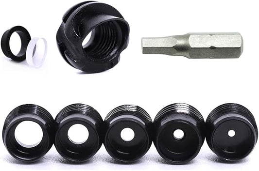 Linkboy Archery 37/45 Degree Hooded Peep Sight Compound Bow Peep Sight Inner Core 6X/8X Clarifier Aperture Lens Kits for Hunting-StrideForce Fitness