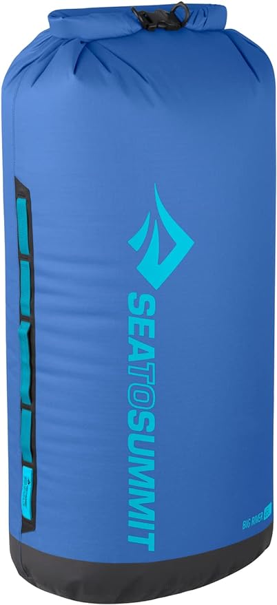 Sea to Summit Big River Dry Bag, Heavy-Duty Dry Storage, 65 Liter, Surf Blue-StrideForce Fitness