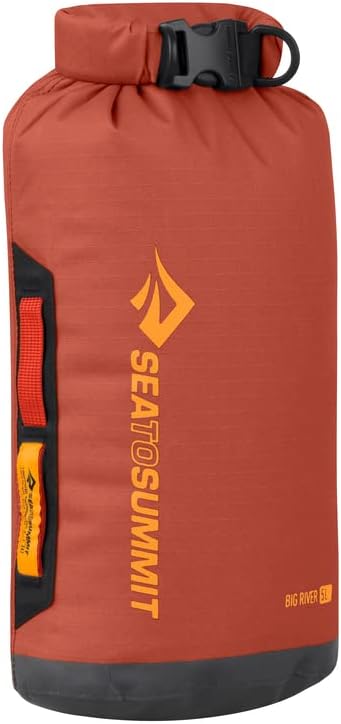 Sea to Summit Big River Dry Bag, Heavy-Duty Dry Storage, 5 Liter, Picante Red-StrideForce Fitness